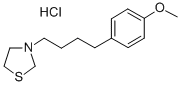 Thiazolidine, 3-(4-(p-methoxyphenyl)butyl)-, hydrochloride Structure