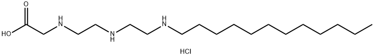 N-辛基-二氨乙基甘氨酸盐酸盐,36895-38-2,结构式