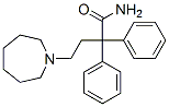 hexahydro-alpha,alpha-diphenyl-1H-azepine-1-butyramide Struktur