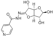 1-デオキソ-1-[2-(4-ピリジニルカルボニル)ヒドラゾノ]-D-グルクロン酸γ-ラクトン 化学構造式
