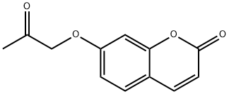 7-(2-氧代丙氧基)-2H-色满-2-酮, 36914-75-7, 结构式