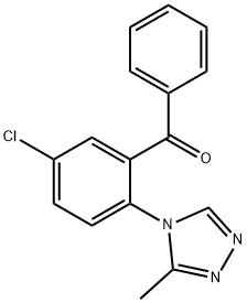 5-氯-2-（3-甲基-4H-1,2,4-三唑基-4-基）苯甲酮,36916-19-5,结构式