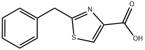 2-ベンジル-1,3-チアゾール-4-カルボン酸 化学構造式