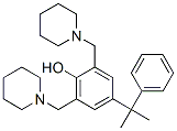 4-(1-Methyl-1-phenylethyl)-2,6-bis(1-piperidinylmethyl)phenol Struktur