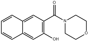 3-(MORPHOLIN-4-YLCARBONYL)-2-NAPHTHOL Struktur