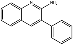 2アミノ3フェニルキノリン 化学構造式
