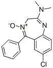 7-Chloro-2-(dimethylamino)-5-phenyl-3H-1,4-benzodiazepine 4-oxide, 3693-14-9, 结构式
