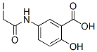 5-iodoacetamidosalicylic acid Struktur