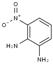 3-ニトロ-1,2-ベンゼンジアミン 化学構造式