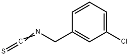 3-クロロフェニルメチルイソチオシアナート 化学構造式