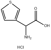 2-氨基-2-(3-噻吩基)乙酸盐酸盐, 369403-64-5, 结构式
