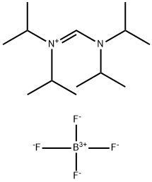 N-((Diisopropylamino)methylene)-N-diisopropylaminium tetrafluoroborate Struktur