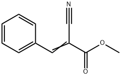 2-氰基-3-苯丙烯酸甲酯 结构式