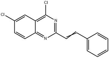 (E)-4,6-dichloro-2-styrylquinazoline Structure