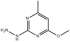 2-hydrazino-4-methoxy-6-methyl-pyrimidine Struktur