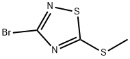3-ブロモ-5-(メチルチオ)-1,2,4-チアジアゾール 化学構造式