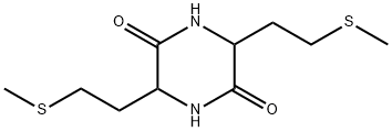 3,6-bis[2-(methylthio)ethyl]piperazine-2,5-dione 结构式