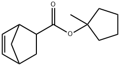 5-NORBORNENE-2-CARBOXYLIC 1'-METHYLCYCLOPENTYL ESTER Structure