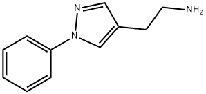 2-(1-フェニル-1H-ピラゾール-4-イル)エタンアミン 化学構造式
