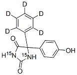 5-(4-HYDROXYPHENYL)-5-PHENYL-D5-HYDANTOIN-15N2 Structure