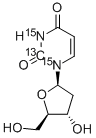 2'-DEOXYURIDINE-2-13C,1,3-15N2 Structure