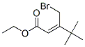 (Z)-3-(Bromomethyl)-4,4-dimethyl-2-pentenoic acid ethyl ester Structure