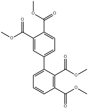 2,3,3',4'-ビフェニルテトラカルボン酸テトラメチル 化学構造式