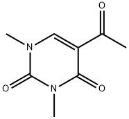 1,3-二甲基-5-乙酰基-2,4(1H,3H)-嘧啶二酮 结构式