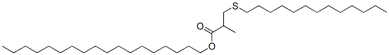 octadecyl 2-methyl-3-(tridecylthio)propionate Structure