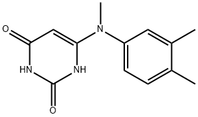 6-(N-Methyl-3,4-xylidino)uracil, 36995-89-8, 结构式