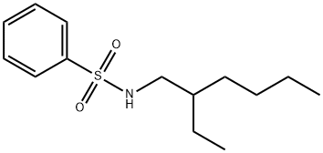 N-(2-ethylhexyl)benzenesulphonamide 结构式