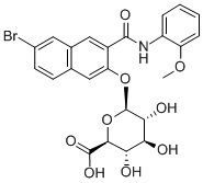 NAPHTHOL AS-BI BETA-D-GLUCURONIDE,37-87-6,结构式