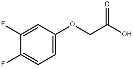 (3,4-DIFLUOROPHENOXY)ACETIC ACID 化学構造式