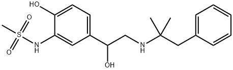 N-(2-HYDROXY-5-(1-HYDROXY-2-(2-METHYL-1-PHENYLPROPAN-2-YLAMINO)ETHYL)PHENYL)METHANE
 Structure