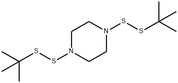 1,4-Bis[(1,1-dimethylethyl)dithio]piperazine Structure