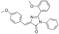 4H-Imidazol-4-one,  3,5-dihydro-2-(2-methoxyphenyl)-5-[(4-methoxyphenyl)methylene]-3-phenyl-|