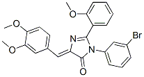 4H-Imidazol-4-one,  3-(3-bromophenyl)-5-[(3,4-dimethoxyphenyl)methylene]-3,5-dihydro-2-(2-methoxyphenyl)-|