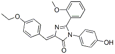 4H-Imidazol-4-one,  5-[(4-ethoxyphenyl)methylene]-3,5-dihydro-3-(4-hydroxyphenyl)-2-(2-methoxyphenyl)-|