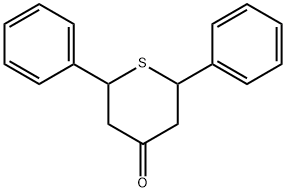 2,6-二苯基四氢硫代吡喃-4-酮 结构式