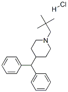 4-benzhydryl-1-(2,2-dimethylpropyl)piperidine hydrochloride Structure