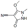 1H-Pyrazole-4-carbonitrile,  2,3-dihydro-5-methoxy-1-methyl-3-oxo- Structure
