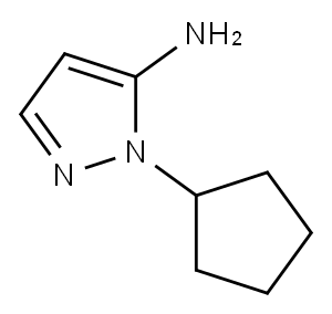 1-CYCLOPENTYL-1H-PYRAZOL-5-AMINE Struktur