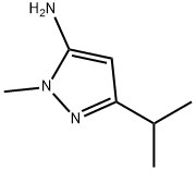 3-异丙基-1-甲基-1H-吡唑-5-胺, 3702-12-3, 结构式