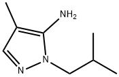 1-イソブチル-4-メチル-1H-ピラゾール-5-アミンHYDROCHLORIDE 化学構造式