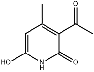 3-acetyl-6-hydroxy-4-methyl-2-pyridone Structure