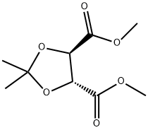 (4R,5R)-2,2-DIMETHYL-1,3-DIOXOLANE-4,5-DICARBOXYLIC ACID DIMETHYL ESTER Structure