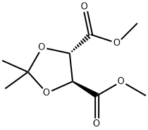 (4S,5S)-2,2-DIMETHYL-1,3-DIOXOLANE-4,5-DICARBOXYLIC ACID DIMETHYL ESTER Structure