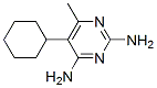 2,4-diamino-5-cyclohexyl-6-methylpyrimidine Structure