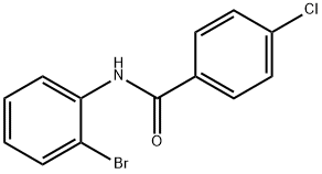 N-(2-ブロモフェニル)-4-クロロベンズアミド 化学構造式