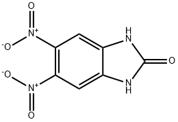 1,3-dihydro-5,6-dinitro-2H-benzimidazol-2-one  Struktur